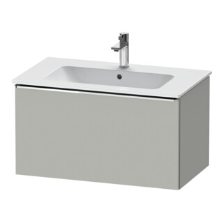 Duravit D-Neo Meuble sous lavabo 81x46,2 cm, chrome/béton mat, 1 tiroir, suspendu