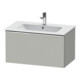 Duravit D-Neo Meuble sous lavabo 81x46,2 cm, chrome/béton mat, 1 tiroir, suspendu-1