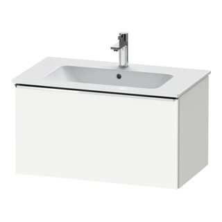 Duravit D-Neo Meuble sous lavabo 81x46,2 cm, chrome/blanc, 1 tiroir, suspendu