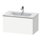 Duravit D-Neo Meuble sous lavabo 81x46,2 cm, chrome/blanc, 1 tiroir, suspendu-1
