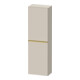 Duravit Demi-colonne D-Neo 40x24cm, 1 porte, 4 étagères, à droite, gris poli/Taupe mat-1