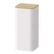 Duravit Demi-colonne Happy D.2 Plus 40x36x88cm, 1 porte, porte à gauche, blanc nord mat