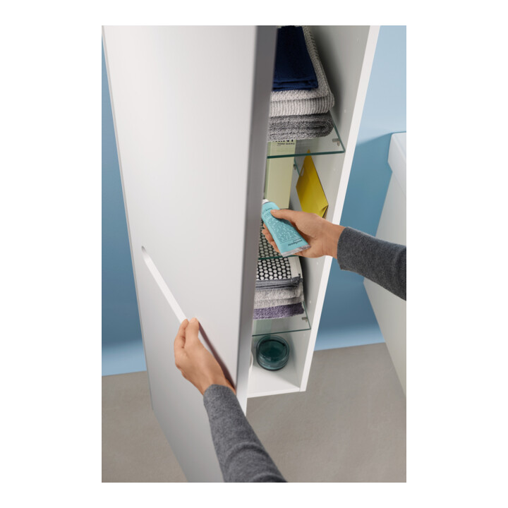 Duravit Demi-colonne No. 1 40x36x132 cm, 4 compartiments, porte gauche, blanc mat