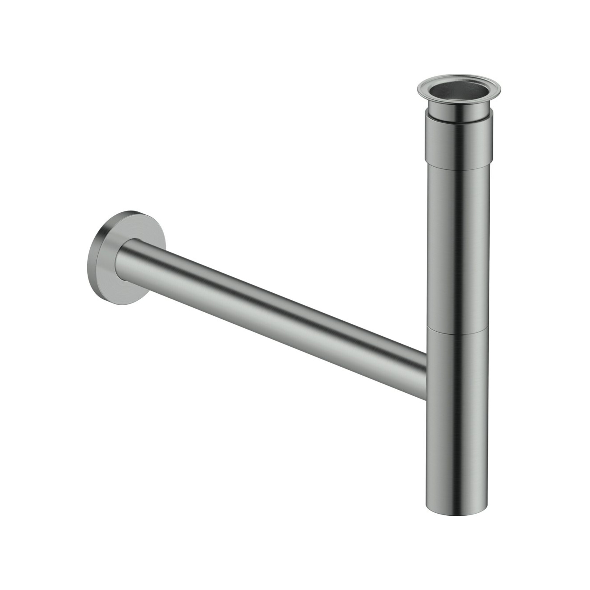 Duravit Design-Siphon für Waschtische, Edelstahl gebürstet