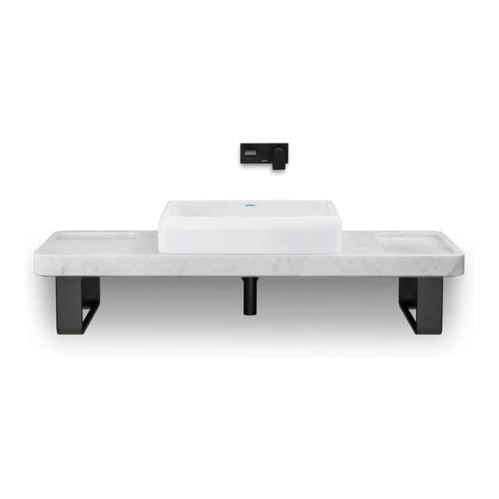 Duravit Design-Siphon für Waschtische, schwarz matt