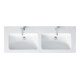 Duravit Möbel-Doppelwaschtisch Me by Starck 130x49cm, 2 HL, m ÜL, Hahnlochbank, weiß-1