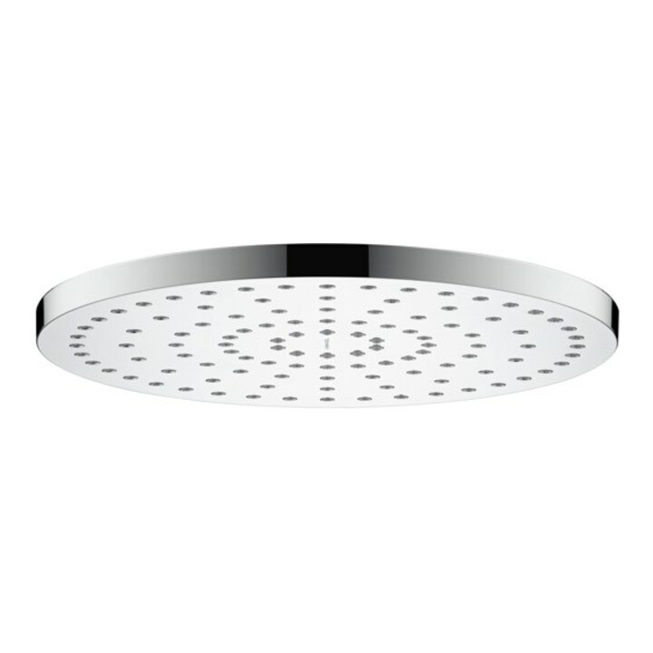 Duravit Douche de tête 1 jet 250 d 250 mm, raccord G 1/2, chrome/blanc