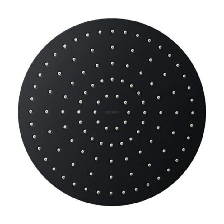 Duravit Douche de tête 1jet 250 d 250 mm, raccord G 1/2, noir mat