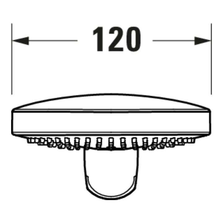 Duravit Douchette 3jet Click 120 MinusFlow 240mm, raccord G 1/2, bronze brossé