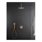 Duravit Douchette 3jets 110 MinusFlow 245mm, A-Raccord G 1/2, D 110mm, bronze brossé-4