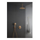 Duravit Douchette 3jets 110 MinusFlow 245mm, A-Raccord G 1/2, D 110mm, bronze brossé