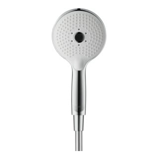 Duravit Douchette à main 3 jets Click 120 240 mm, raccord G 1/2, chrome/blanc