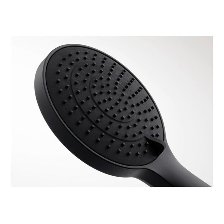 Duravit Douchette à main 3jet 110 MinusFlow 245 mm, Conn. G 1/2, D 110 mm, noir mat