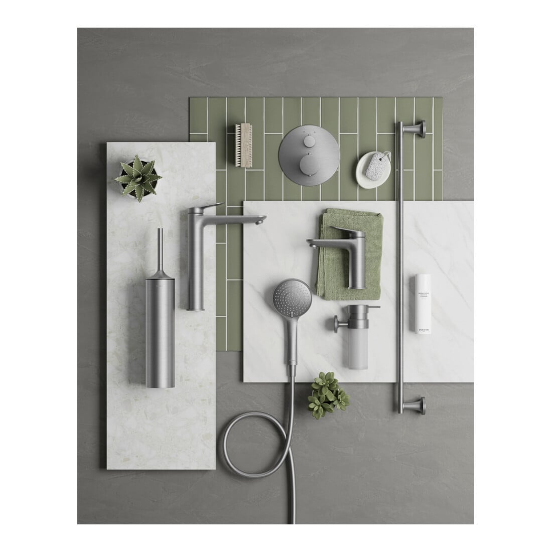 Duravit Douchette à main 3jets 110 MinusFlow 245mm, A-Gew G 1/2, D 110mm, ES courbée