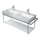 Duravit DuraSquare Console métallique 126,5x45cm, suspendue, noir mat