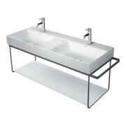 Duravit DuraSquare Console métallique 126,5x45cm, suspendue, noir mat-2