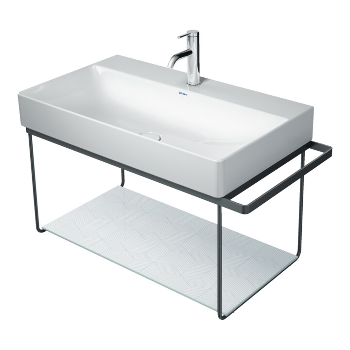 Duravit DuraSquare Console métallique 86,5x45 cm, suspendue, chrome