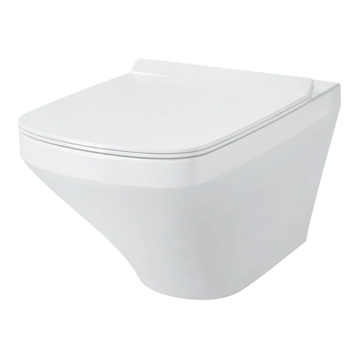 Duravit DuraStyle Abattant WC sans abaissement, charnières inox, blanc