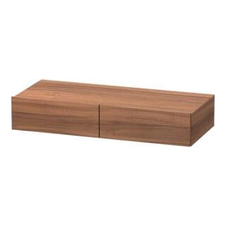 Duravit DuraStyle Étagère tiroir 100x44 cm, 2 tiroirs, noyer naturel, avec console