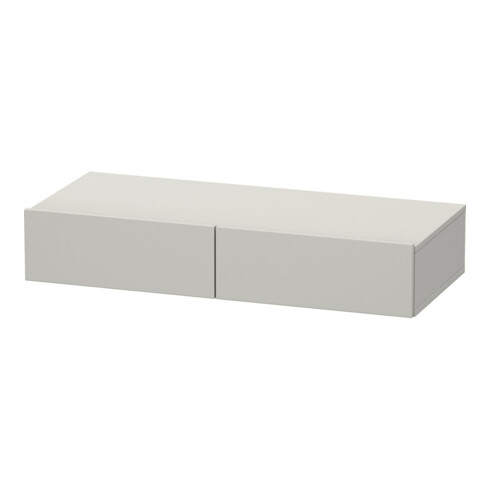 Duravit DuraStyle Étagère tiroir 100x44cm, 2 tiroirs, gris béton, avec console