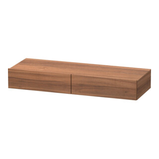 Duravit DuraStyle Étagère tiroir 120x44cm, 2 tiroirs, noyer naturel, avec console