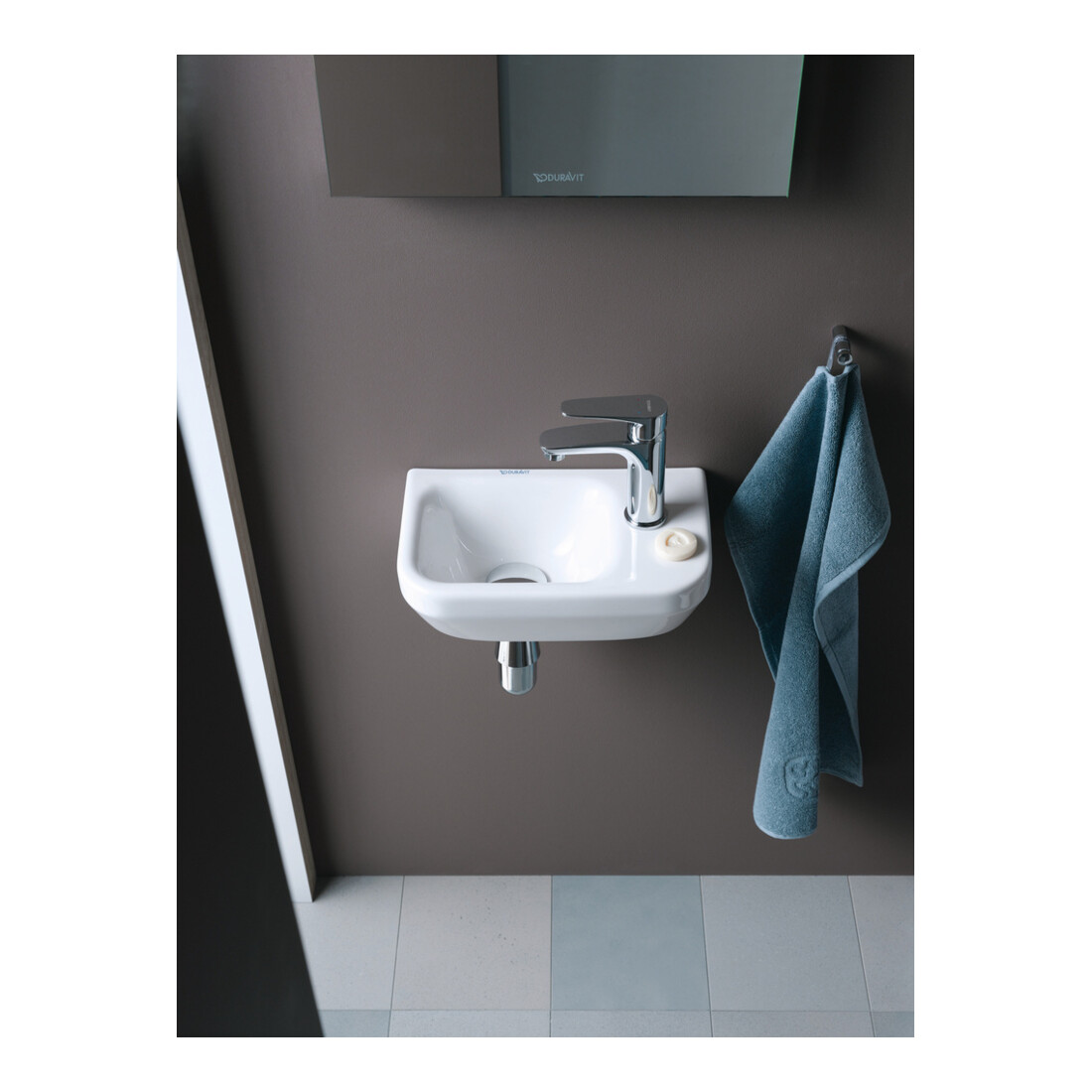 Duravit DuraStyle Lavabo mural 36x22 cm, avec trou robinet, blanc