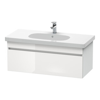 Duravit DuraStyle Meuble sous-lavabo 100x45,3 cm, blanc brillant/blanc mat, 1 tiroir, suspendu