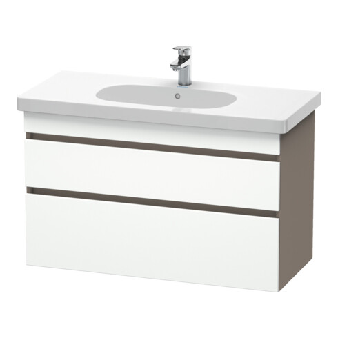 Duravit DuraStyle Meuble sous-lavabo 100x45,3 cm, blanc mat, 2 tiroirs, suspendu