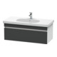 Duravit DuraStyle Meuble sous lavabo 100x45,3 cm, gris m/we ma, 1 tiroir, suspendu-1