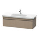 Duravit DuraStyle Meuble sous-lavabo 113x44,8 cm, blanc/marron, 1 tiroir, suspendu-1
