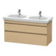 Duravit DuraStyle Meuble sous-lavabo 115x45,3 cm, chêne naturel, 2 tiroirs, suspendu-1
