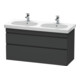 Duravit DuraStyle Meuble sous lavabo 115x45,3 cm, graphite mat, 2 tiroirs, suspendu-1