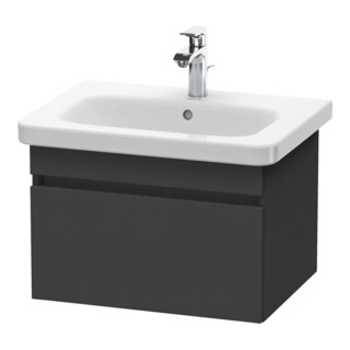 Duravit DuraStyle Meuble sous lavabo 58x44,8 cm, graphite mat, 1 tiroir, suspendu