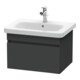 Duravit DuraStyle Meuble sous lavabo 58x44,8 cm, graphite mat, 1 tiroir, suspendu-1