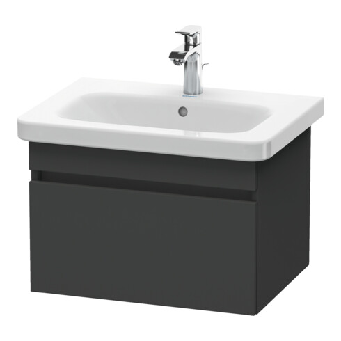 Duravit DuraStyle Meuble sous lavabo 58x44,8 cm, graphite mat, 1 tiroir, suspendu