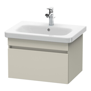 Duravit DuraStyle Meuble sous lavabo 58x44,8 cm, taupe, 1 tiroir, suspendu
