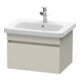 Duravit DuraStyle Meuble sous lavabo 58x44,8 cm, taupe, 1 tiroir, suspendu-1