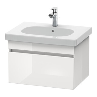 Duravit DuraStyle Meuble sous-lavabo 60x45,3 cm, blanc brillant, 1 tiroir, suspendu