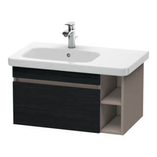 Duravit DuraStyle Meuble sous lavabo 73x44,8 cm, L, Blanc œuf/Basalte, 1 tiroir
