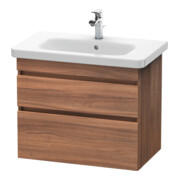Duravit DuraStyle Meuble sous-lavabo 73x44,8 cm, noyer naturel, 2 tiroirs, suspendu