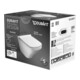 Duravit DuraStyle Set WC suspendu à chasse profonde avec abattant, Rimless, blanc-2