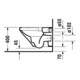 Duravit DuraStyle Set WC suspendu à chasse profonde avec abattant, Rimless, blanc