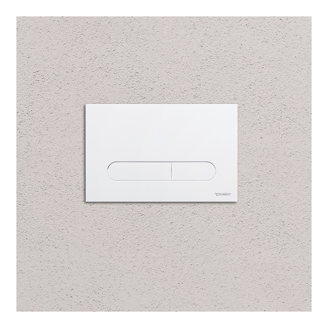 Duravit DuraSystem Plaque de commande mécanique à poser pour WC Bet 100, blanc