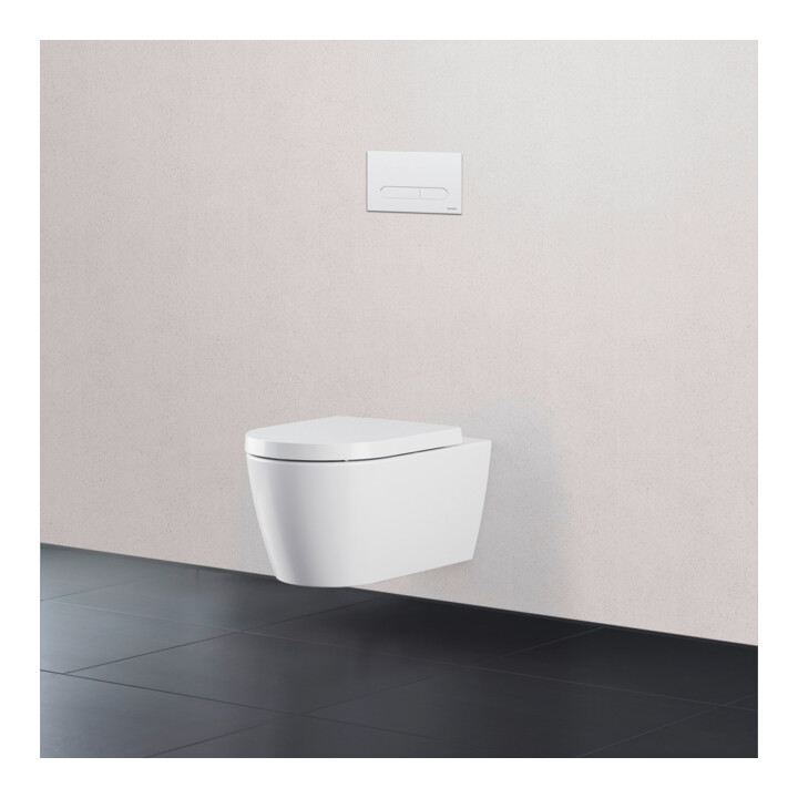 Duravit DuraSystem Plaque de commande mécanique à poser pour WC Bet 100, blanc