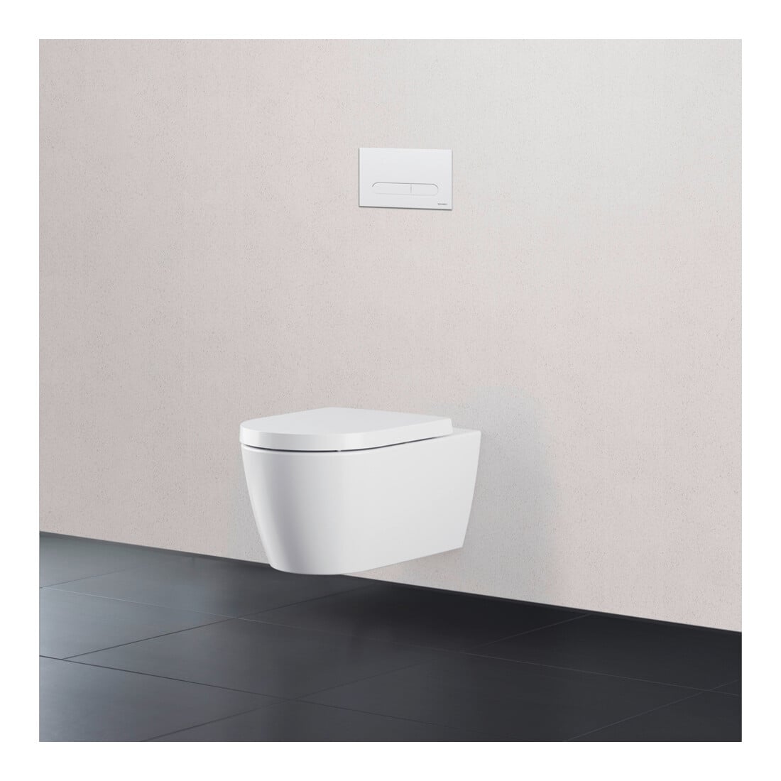 Duravit DuraSystem Plaque de commande mécanique à poser pour WC Bet 100, blanc