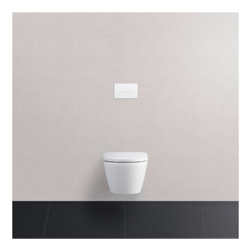 Duravit DuraSystem Plaque de commande mécanique à poser pour WC Bet 100, blanc