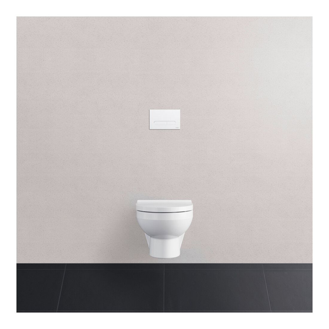 Duravit DuraSystem Plaque de commande mécanique à poser pour WC Bet 100, blanc