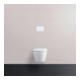 Duravit DuraSystem Plaque de commande mécanique à poser pour WC Bet 100, blanc