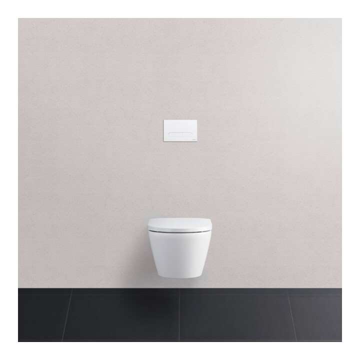 Duravit DuraSystem Plaque de commande mécanique à poser pour WC Bet 100, blanc