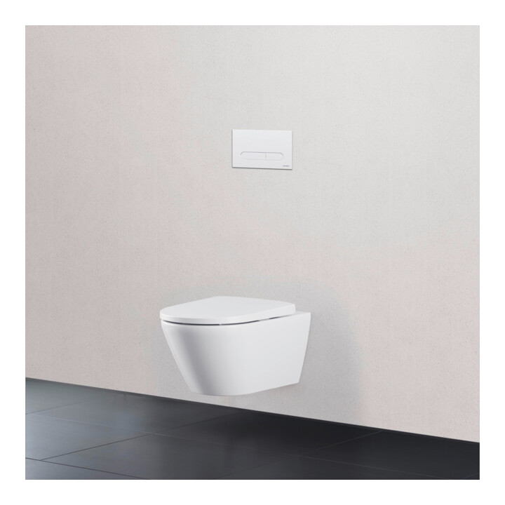 Duravit DuraSystem Plaque de commande mécanique à poser pour WC Bet 100, blanc